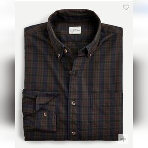 J Crew Men's Brushed twill shirt in plaid small